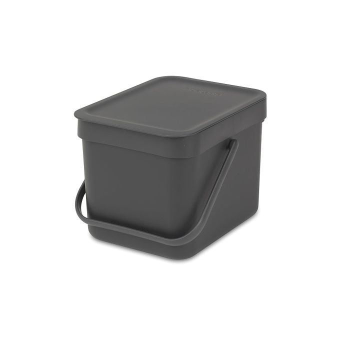 Brabantia Sort & Go Waste Bin,6L - Grey