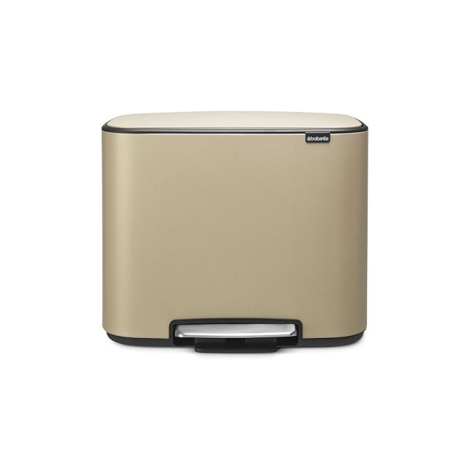 Brabantia Pedal Bin,3x 11L - Golden Beach