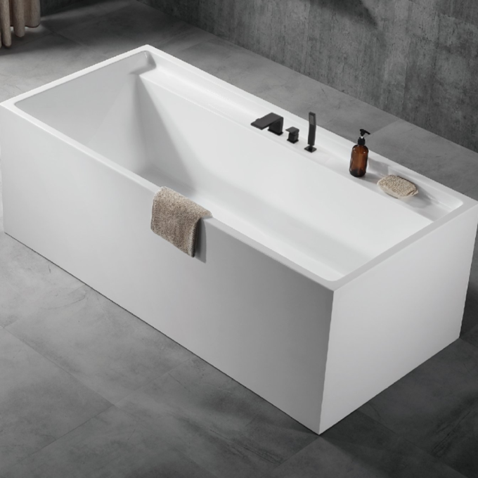 Free Standing Bathtub 170(L)x80(W) cmMatt White