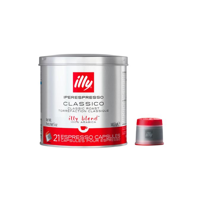 illy Classico Espresso Coffee Capsules - Classic Roast, 21 Capsules, 140g