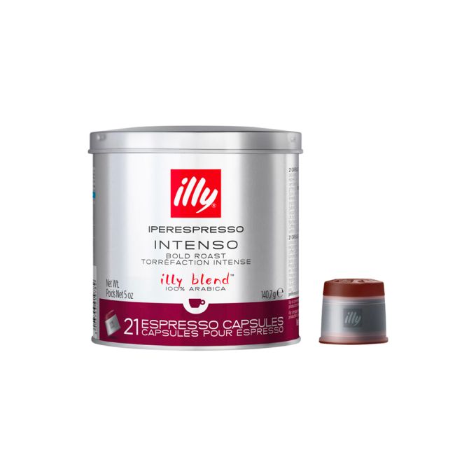 illy Intenso Bold Espresso Coffee Capsules - Dark Roast, 21 Capsules, 140g