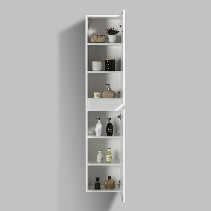 Bernstein Bathroom Storage Side Cabinet - Matt White