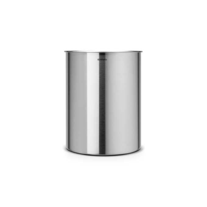 Brabantia's 15-liter Waste Paper Bin in Matt Steel