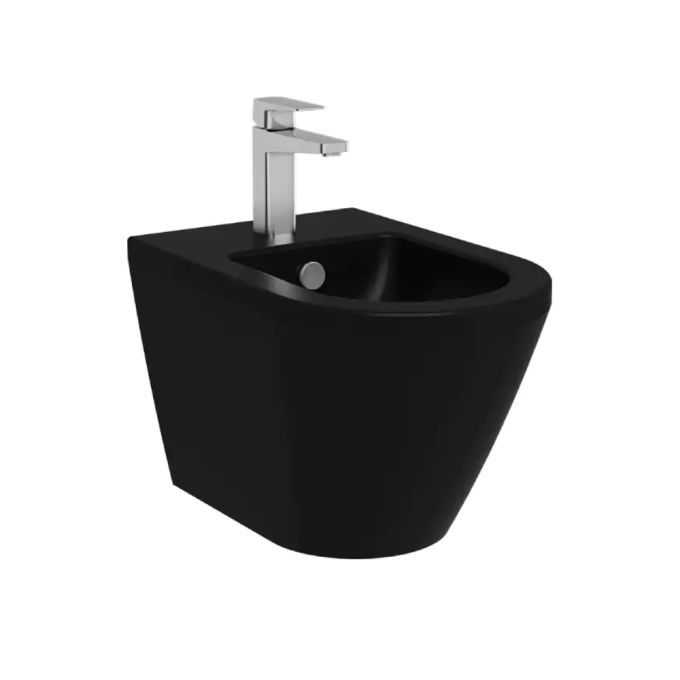 VitrA Wall Mounted Bidet 54 cm (D) - Matt Black