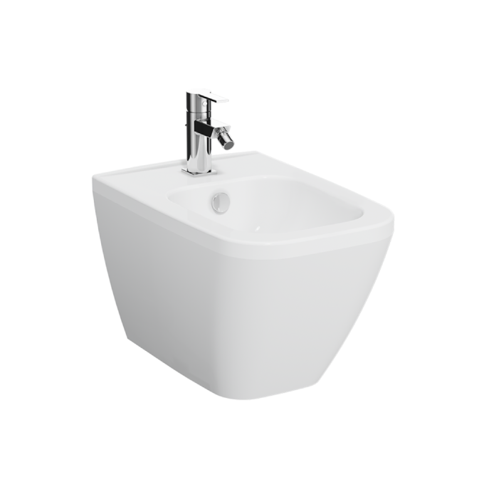 VitrA Wall Mounted Bidet 54.5 cm (D) - Glossy White