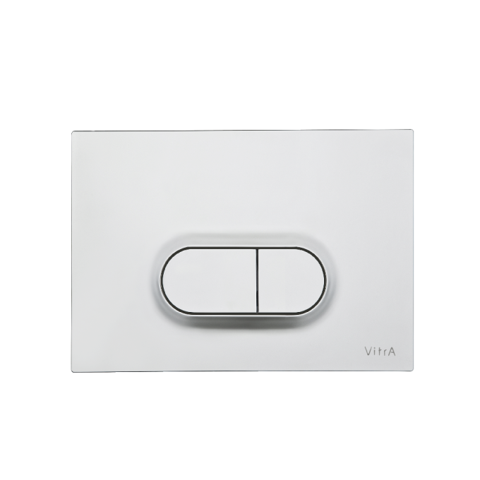 VitrA Flush Wall Plate - Matt Chrome