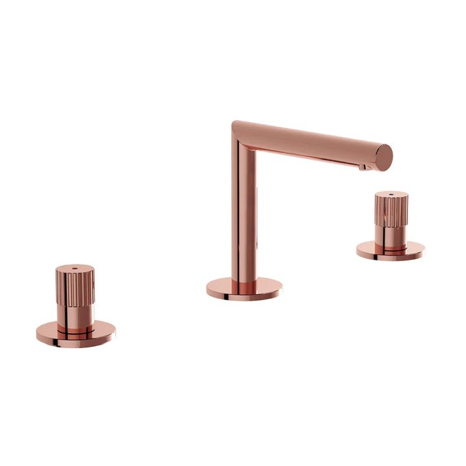 VitrA Origin 3 Hole Basin Mixer Tap  - Copper