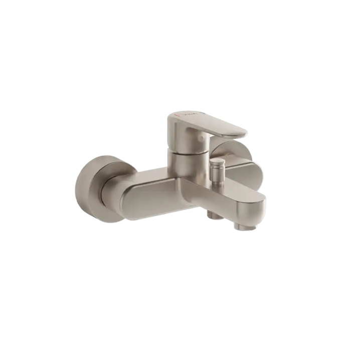 VitrA Bath/Shower Mixer Tap - Brushed Nickel