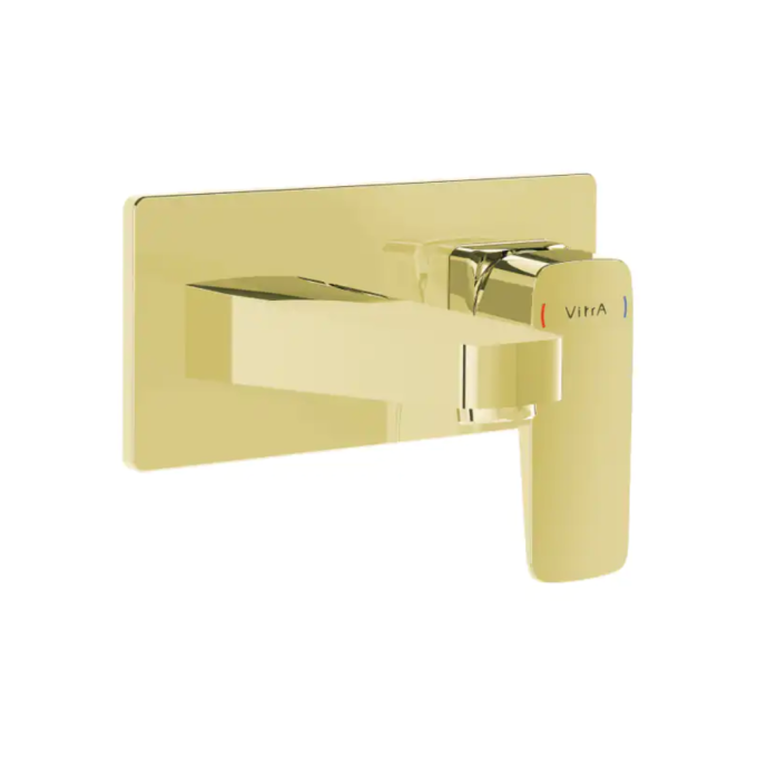 VitrA Wall Mounted Basin Tap - Shiny Gold