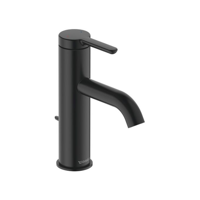 Duravit Medium Size Basin Mixer Tap - BlackMatt Black