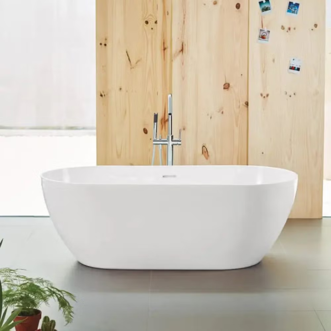 Duravit Freestanding Bathtub 168(L)x80(W) cm Glossy Whiteأبيض لامع