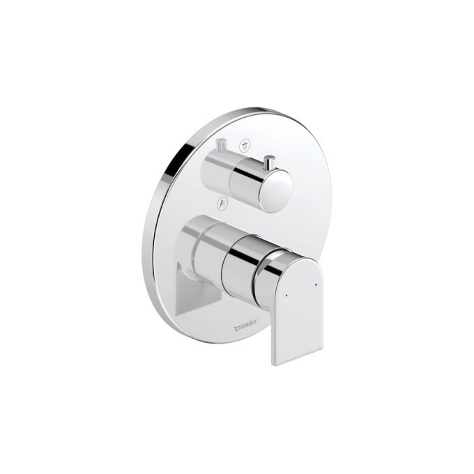 Duravit Concealed Bath/Shower Mixer Tap Design by STARCK - ChromeChrome