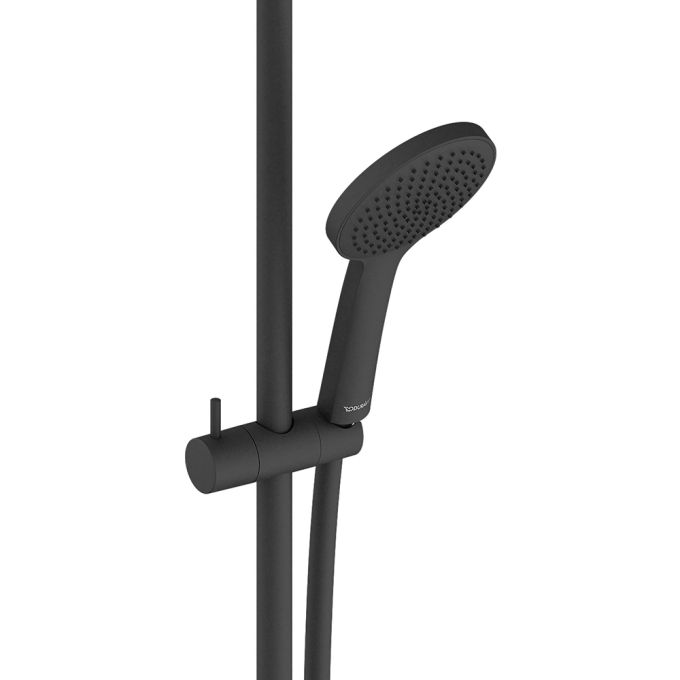 Duravit Hand Shower With Rail - BlackMatt Black