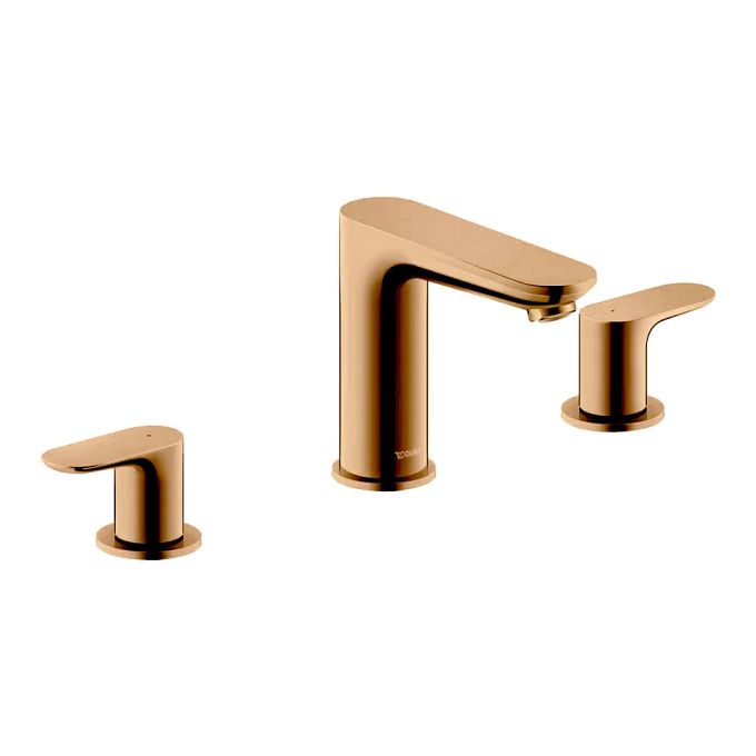 Duravit Basin Three-Hole Mixer Tap - BronzeBronze