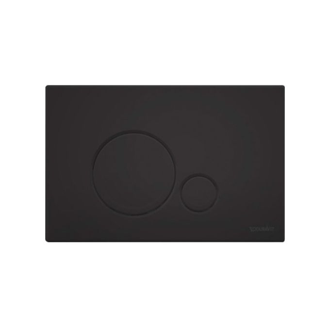 Duravit Beta 120 Dual Flush Wall Plate - Matt Black