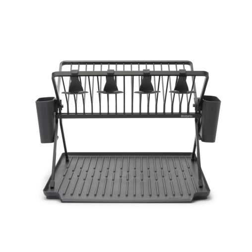 Brabantia SinkSide Large Foldable Dish Drying Rack - Dark Grey