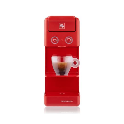 illy Y3.3 iperEspresso Machine - Multi-Brew System, Vibrant Red