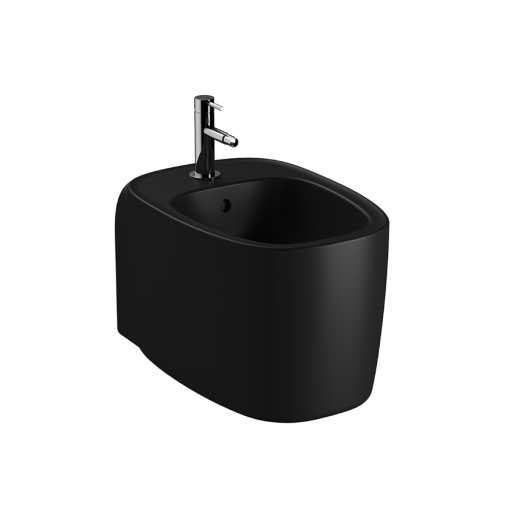 VitrA Wall Mounted Bidet 54.5 cm (D) - Matt Black