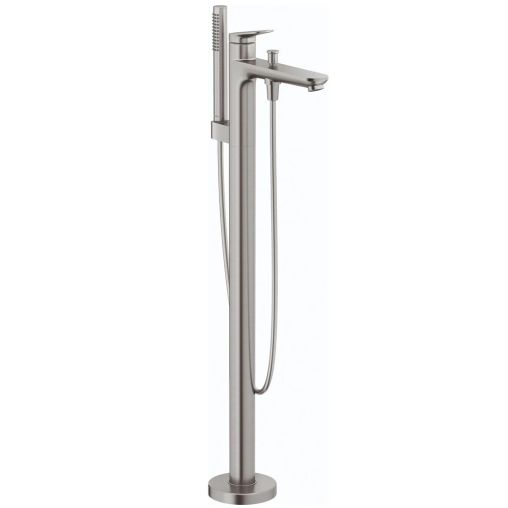 Duravit Freestanding Bathtub Mixer Tap - Brushed Nickel